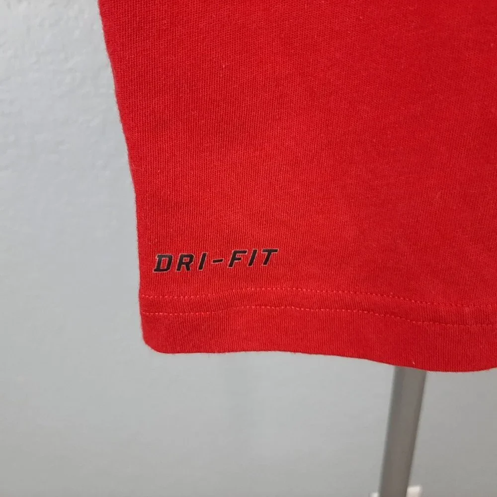 Nike Athletic Department Dri-fit T-shirt Men's Size Large Red
